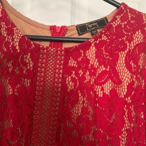 MISSMAY Red quarter sleeve formal Christmas Holiday formal dress vintage style